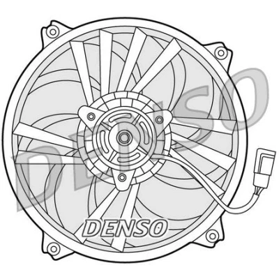 Afbeelding van DENSO DER21015 Radiator Ventilator 385 460 PEUGEOT: Partner I Van, II Combispace, CITROËN: Berlingo / First Van