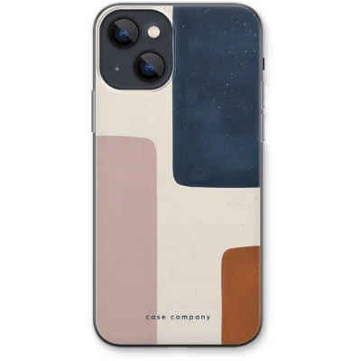Afbeelding van Case Company® hoesje geschikt voor iPhone 13 Geo #5 Soft Cover Telefoonhoesje Bescherming aan alle Kanten en Schermrand