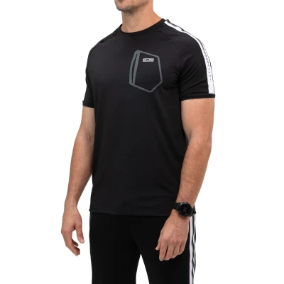 Afbeelding van Sjeng Sports Sinclair Tennisshirt Heren Black Melange L