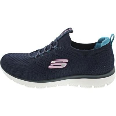 Afbeelding van Skechers Summits Sneakers laag, Dames, Maat: 39.5, Navy/teal/pink Textiel