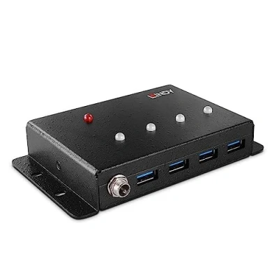 Afbeelding van LINDY 443492 USB 3.2 Gen 1 hub 4 poorten Zwart