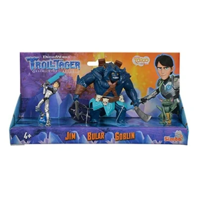 Afbeelding van Simba 109211000 Set van 3 trollenjager figuren met Jim, Bular en Goblin, meerkleurig