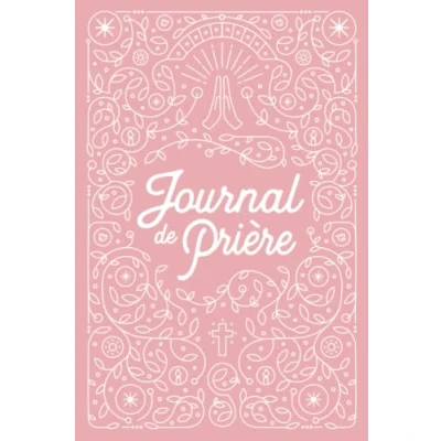 Image de Journal de Prière pour Femme : Carnet note Chrétien et cahier gratitude hebdomadaire Rose