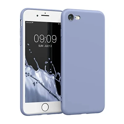 Afbeelding van kwmobile telefoonhoesje geschikt voor Apple iPhone SE (2022) / (2020) 8 7 Hoesje smartphone Precisie camera uitsnede In lavendelgrijs mat