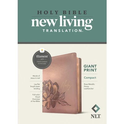 Afbeelding van NLT Compact Giant Print Bible, Filament Edition, Rose