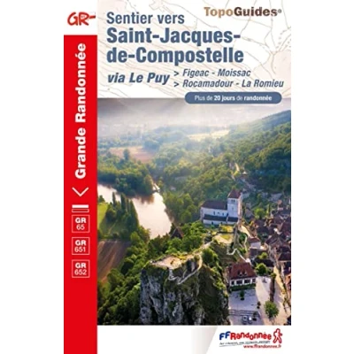 Afbeelding van Grande Randonnée Sentier Saint Jacques de Compostelle Figeac Moissac GR65/6