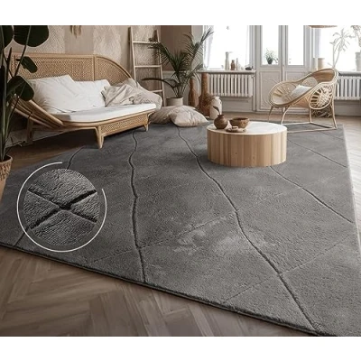 Afbeelding van Paco Home Vloerkleed Woonkamer Laagpolig Boho Patroon Scandinavisch 3D Modern 60x100 cm