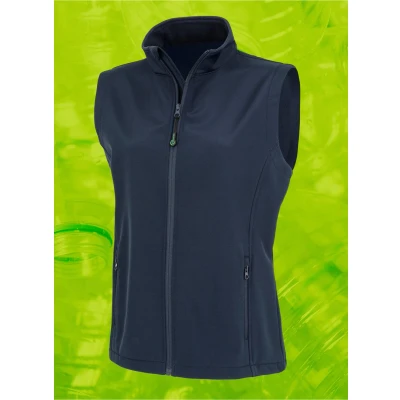 Afbeelding van Result Gerecycleerde dames softshell bodywarmer R902F Navy