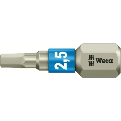 Afbeelding van Wera 1/4&quot; rvs inbus zeskant bit 2.5x25mm