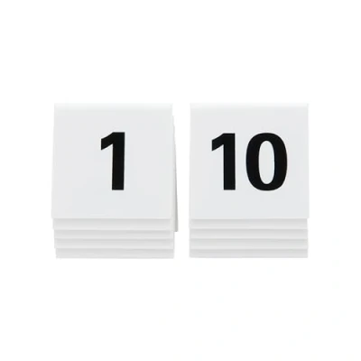 Image de Numéros de table lot 10: 1 10