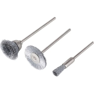 Afbeelding van Wolfcraft 2114000 Staaldraad miniborstelset 3 delig stuk(s)