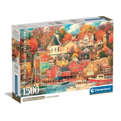 Image de Clementoni 1500p Good Times Harbor 59,2 x 84,3 cm Avec poster