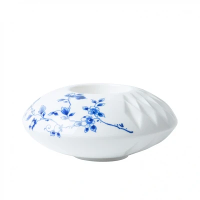 Afbeelding van Delfts Blauw Waxinelichthouder Vouw 13 cm