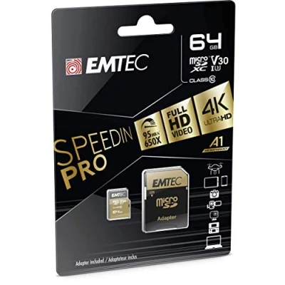 Afbeelding van Emtec ECMSDM64GXC10SP flashgeheugen 64 GB MicroSDXC Klasse 10