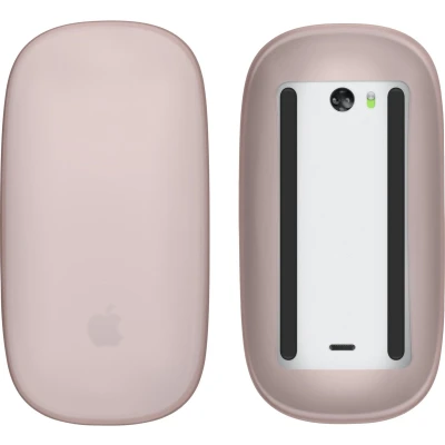 Afbeelding van kwmobile Siliconen beschermhoes geschikt voor Apple Magic Mouse 1 / 2 Zachte muis hoes Meer grip Deels doorschijnend oudroze