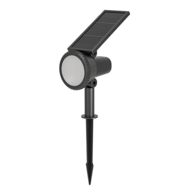 Afbeelding van EGLO Sambuco Solar Prikspot Buiten LED 37,5 cm Zwart Instelbaar RGB &amp; wit licht Dimbaar