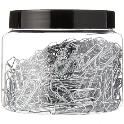 Afbeelding van Wedo 90115040054 paperclips van verzinkt metaal, glanzend, 26 mm, in praktische doos, 400 stuks