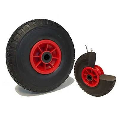 Afbeelding van Lekvrij steekwagenwiel, 260 x 85, boring 20 mm (3,00 4) met rollen, belasting 75 kg