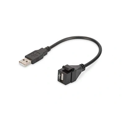 Image de DIGITUS Professional DN 93402 Prise modulaire USB 2.0 Type A noir, RAL 9005