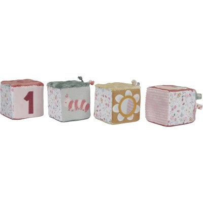 Afbeelding van Little Dutch Zachte Blokkenset Flowers &amp; Butterflies