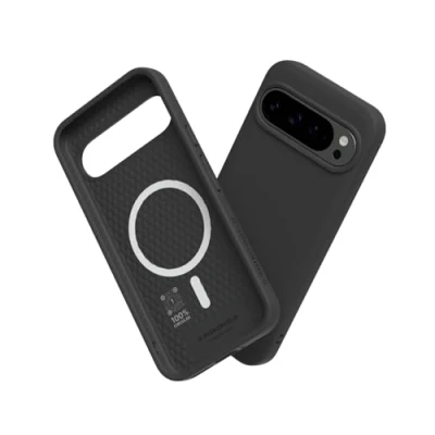 Afbeelding van RHINOSHIELD Hoesje compatibel met [Pixel 9 Pro XL] SolidSuit Magsafe dunne hoes schokabsorberende technologie en premium matte afwerking zwart