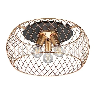 Afbeelding van TRIO TAMIL Plafondlamp Messing mat excl. 3x E27 4W