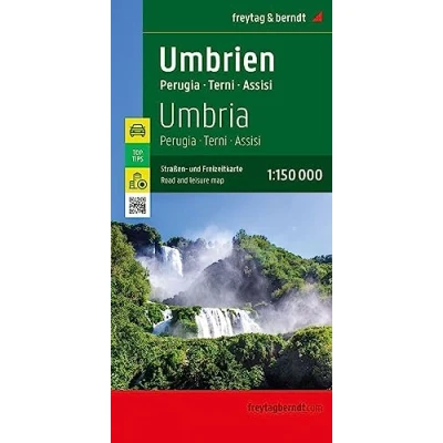 Afbeelding van Umbrien, Straßen und Freizeitkarte 1:150.000, freytag &amp; berndt