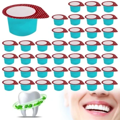 Afbeelding van 40 stuks professionele tandpolijstpasta whitening crème voor effectieve verwijdering van tandsteen
