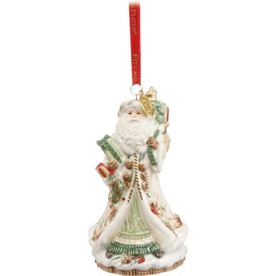 Afbeelding van Goebel® Fitz and Floyd Kersthanger &quot;Kerstman 2019&quot; Kerst ornament, 12cm