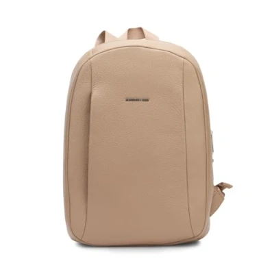 Afbeelding van Mandarina Duck, MELLOW LEATHER BACKPACK Femme, Taille Unique, Warm Taupe, Taglia unica
