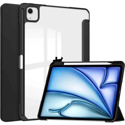 Afbeelding van iMoshion Tablet Hoes Geschikt voor iPad Air 13 inch (2024) M2 Trifold Hardcase Bookcase Zwart