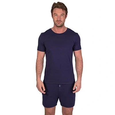 Afbeelding van Light &amp; Shade Lsset011 lsset012 Pyjamaset voor heren, marineblauw, M
