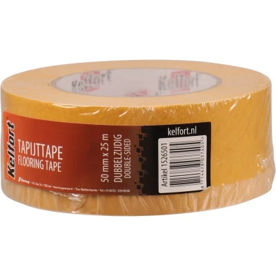 Afbeelding van Kelfort Tapijttape dubbelzijdig 50mm x 25 meter