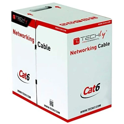 Afbeelding van Techly ITP9 FLU 0305 netwerkkabel Grijs 305 m Cat6 U/UTP (UTP)