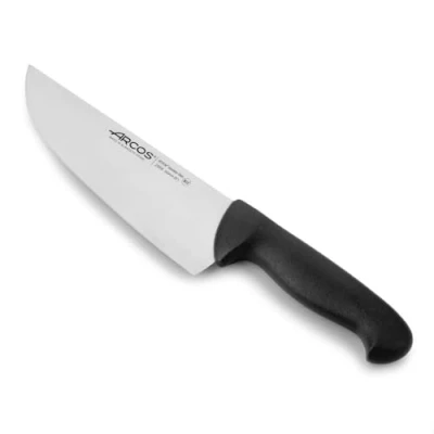 Afbeelding van Arcos Serie 2900 steak slagersmes lemmet van nitrumroestvrij staal 20,3 cm handvat zwart polypropyleen