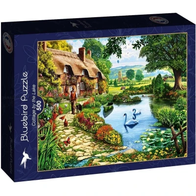 Afbeelding van Bluebird puzzel Cottage by the Lake 500 stukjes.