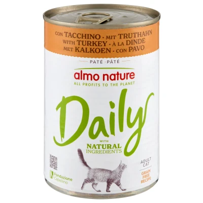Afbeelding van Almo Nature Blik Adult Cat Daily Menu 400 g Kattenvoer Kalkoen