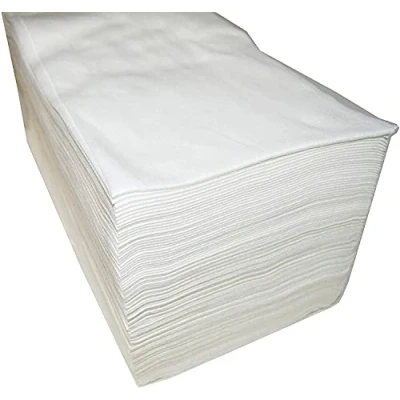 Afbeelding van Plasticaps wegwerpservetten van spunlace stof, 40 x 80 cm, wit, 100 stuks