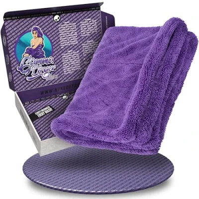 Afbeelding van Nuke Guys Gamma Dryer Extreem absorberende en lakvriendelijke autodroogdoek L 40 x 60 cm violet microvezeldoek 1400 g/m² voor effectief drogen na