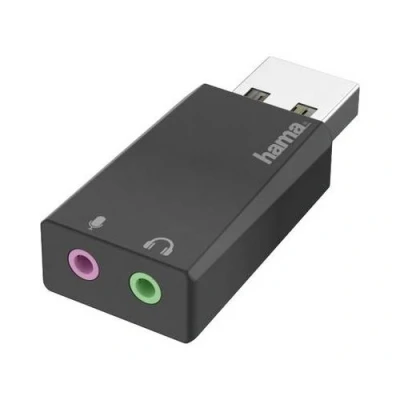 Image de Hama Carte Son Externe Usb 2 X Jack 3.5mm (200323)