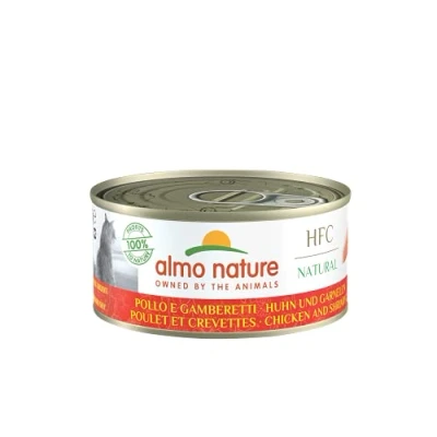 Afbeelding van Almo Nature HFC Natural Kattenvoer Kip &amp; Garnalen 150 gr