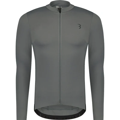 Afbeelding van BBB Cycling Essence LS Fietsshirt Lange Mouwen Heren Allround Wielershirt Wielrenshirt Grijs Maat XXL BBW 420