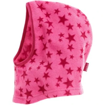 Afbeelding van Playshoes Fleece muts om aan te trekken, wintermuts, uniseks, kinderen, 1 stuk, Roze sterren
