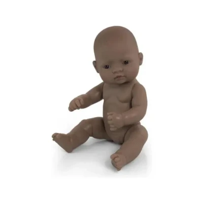 Afbeelding van Miniland Babypop Zuid amerikaans Meisje 32 Cm Bruin