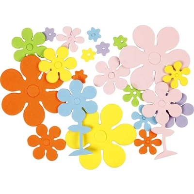 Afbeelding van Foamvormen Bloemen, 100st.