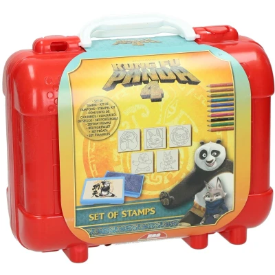 Afbeelding van Panda Reis Stempel en Kleurkoffer