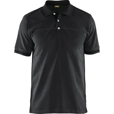Image de Polo bicolore noir/gris foncé