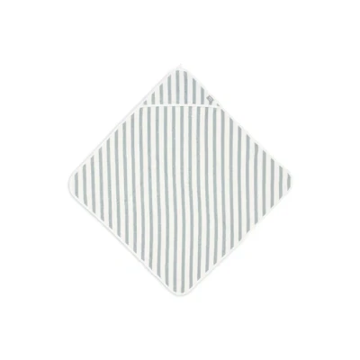 Afbeelding van Jollein Badcape 75x75cm Stripe Terry Sea Green GOTS