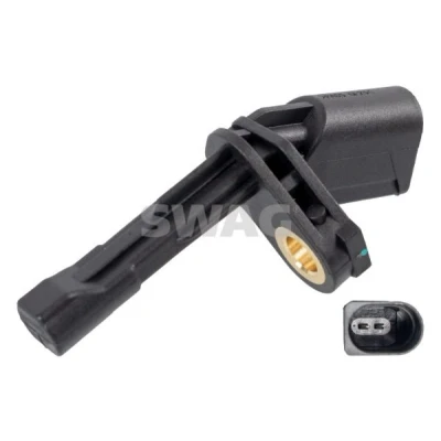 Afbeelding van SWAG 32 92 3808 ABS Sensor Achteras rechts VOLKSWAGEN: Golf 6, 5, 6 Cabrio, AUDI: Q3, A3 Sportback, Hatchback, SEAT: Leon II Hatchback