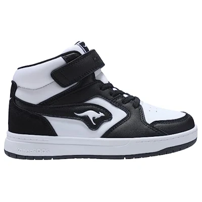 Afbeelding van Kangaroos KCP Unisex Sneakers hoog voor kinderen, Maat: 28, Jet black/white Imitatieleer/ textiel